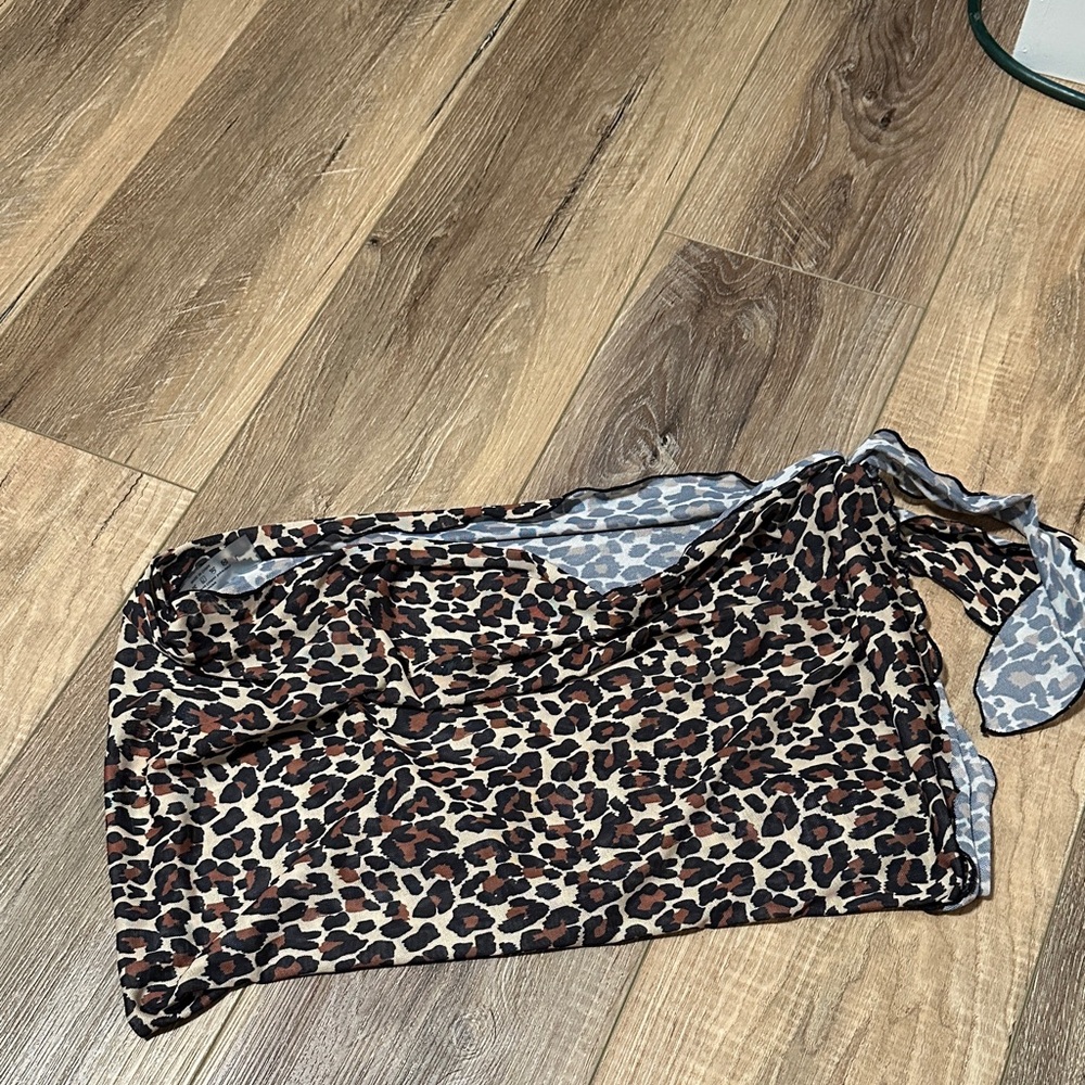 Leopard Print Swim Sarong